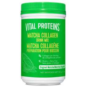Vital Proteins Pasture Raised, Grass Fed Matcha Collagen Peptide Drink Mix, 341g