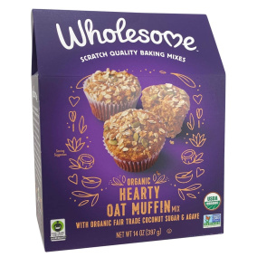 Wholesome Organic Hearty Oat Muffin Mix, 397g