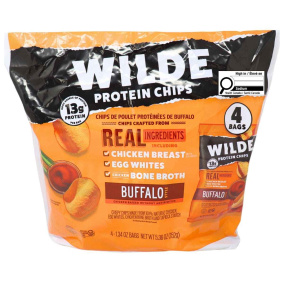 Front of WILDE Protein Chips - WILDE Chicken Chips - Buffalo Chips