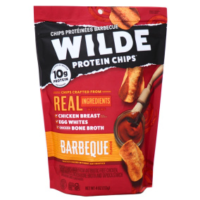 Front of WILDE Protein Chips Chicken Chips BBQ - Keto Chicken Chips - Keto Protein Chips - Low Carb Protein Chips