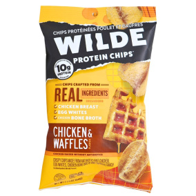 Front of WILDE Protein Chips Chicken & Waffles