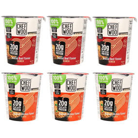 Chef Woo High Protein Plant-Based Instant Ramen Variety Pack