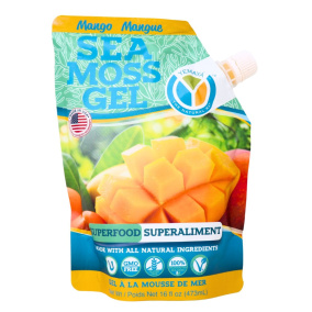 Front of Yemaya Sea Moss Gel - Sea Moss Supplement - Mango Flavoured Sea Moss - Sea Moss That Tastes Good