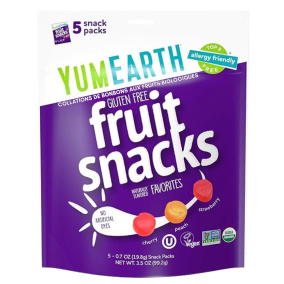 Front of YumEarth Organic Fruit Snacks Favourites