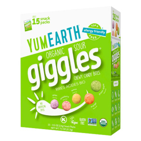 Front of YumEarth Giggles - Yum Earth Sour Giggles - Healthy Skittles - Yum Earth Canada