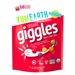 Front of YumEarth Organic Giggles Chewy Candies