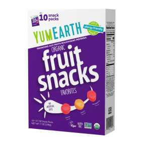 Front of YumEarth Organic Fruit Snacks - Healthy Fruit Snacks - Natural Fruit Snacks