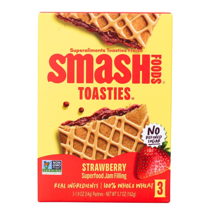 Smash Foods Superfood Toasties Strawberry Front