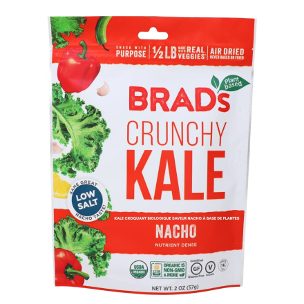Brad’s Plant Based Organic Crunchy Kale Nacho Front