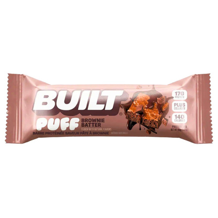 Front of Built Bar Puffs Protein Bar Brownie Batter - Built Bar Canada - Built Puffs Bar - Built Protein Bars