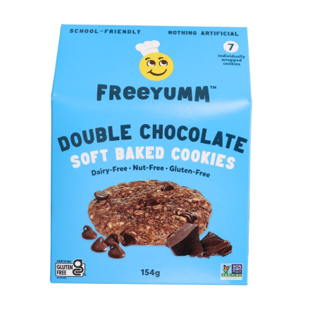 Freeyumm Allergen-Friendly Gluten-Free Soft Baked Cookies Double Chocolate Front