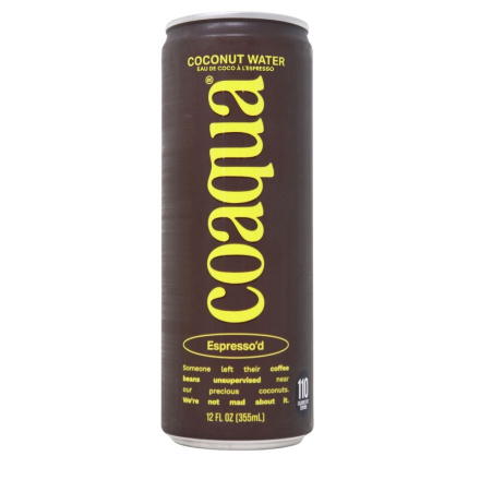 CoAqua Coconut Water Espresso’d Front