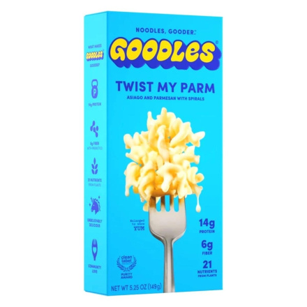 Goodles Protein Mac and Cheese Asiago Parmesan Twist My Parm 4 Pack Front
