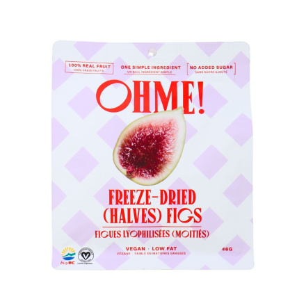 OHME! No Added Sugar Freeze-Dried (Halves) Figs Front