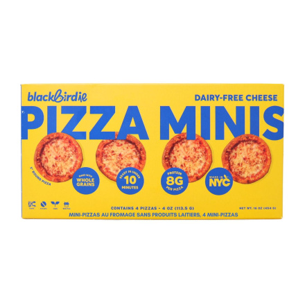 Blackbird Foods Dairy-Free Pizza Minis Cheese, 4 Mini Pizzas Front