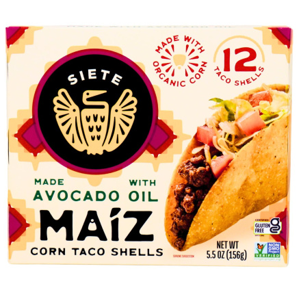 Front of Siete,  Siete Canada,  Organic Tortillas