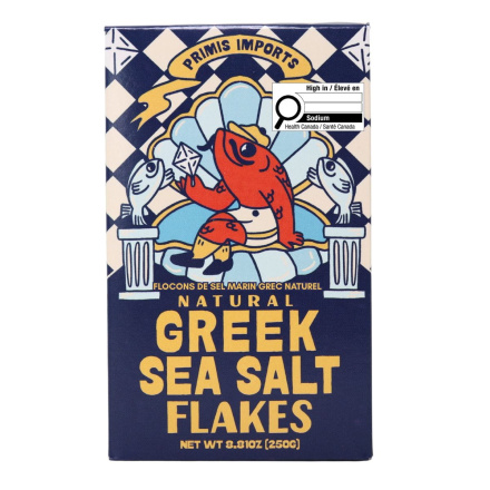Primis Imports Natural Greek Sea Salt Flakes Front