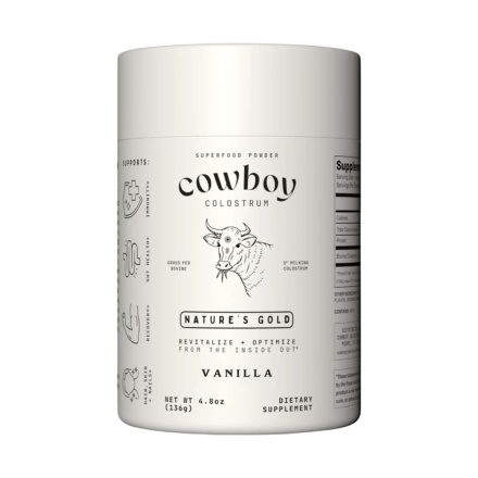 Cowboy Colostrum Superfood Powder Vanilla Front