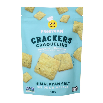 Freeyumm Allergen-Free Gluten-Free Crackers Himalayan Salt Front