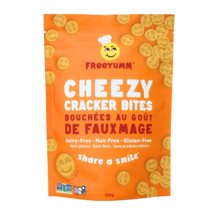 Freeyumm Allergen-Free Gluten-Free Cheezy Cracker Bites Front