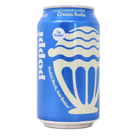 Poppi Prebiotic Soda Cream Soda Front