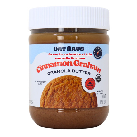 Oat Haus Granola Butter Cinnamon Graham Front