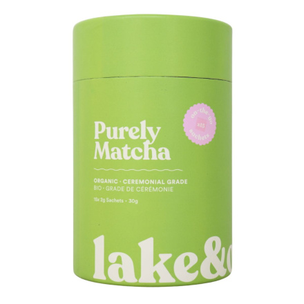 Lake & Oak Co. Organic Ceremonial Grade Purely Matcha Front