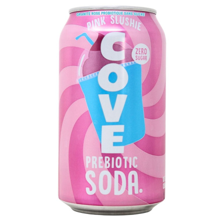 Cove Zero Sugar Probiotic Soda Pink Slushie Front