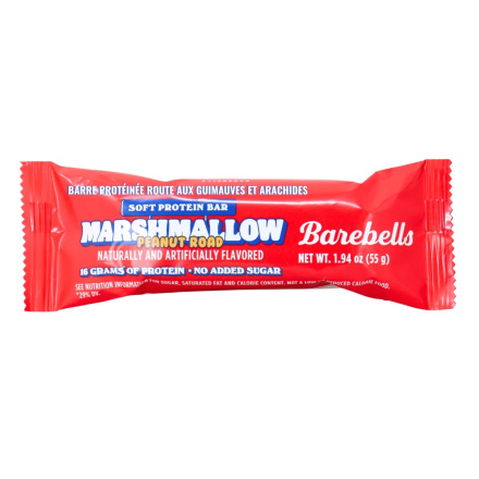 Barebells Protein Bar Marshmallow Peanut Road Front