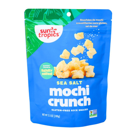 Sun Tropic Gluten-Free Mochi Crunch Snack Bites Sea Salt Front
