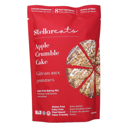 Stellar Eats Grain-Free Apple Crumble Cake Baking Mix Front