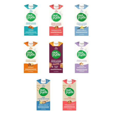 Nutpods Unsweetened & Dairy-Free Plant-Based Creamers Latte Lovers Collection