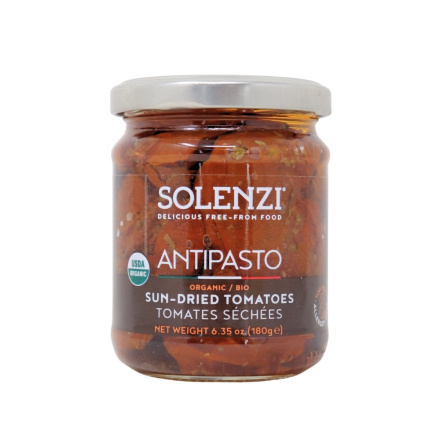 SOLENZI Organic Antipasto Sun-Dried Tomatoes Front