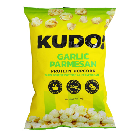 KUDO! Protein Popcorn Garlic Parmesan Front