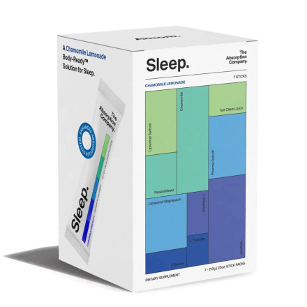 The Absorption Company Sleep Aid Drink Mix Packets Chamomile Lemonade, 7 Sticks Front