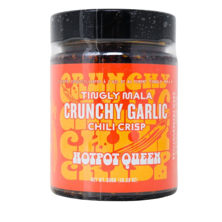 Hotpot Queen Tingly Mala Crunchy Garlic Chili Crisp Front