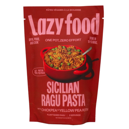 Lazy Food Vegan Sicilian Ragu Pasta Front