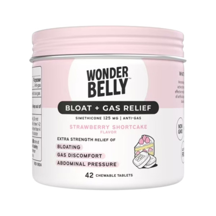 Wonderbelly Strawberry Shortcake Bloat + Gas Relief, 42 Pack Front