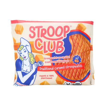 Stroop Club Organic Traditional Caramel Stroopwafels Front