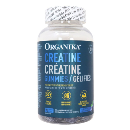 Organika Micronized Creatine Monohydrate Gummies Front