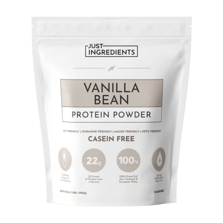 Just Ingredients Gut-Friendly Protein Powder Vanilla Bean, 990g