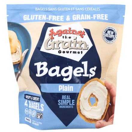 Against The Grain Grain-Free Plain Bagel, 4 Pack