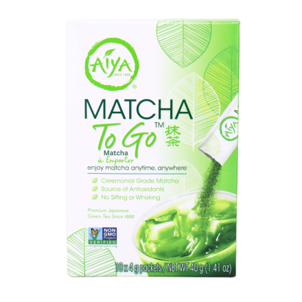 Aiya Ceremonial Grade Matcha Sticks To Go front