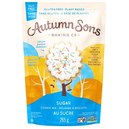 Front of Autumn Sons Baking Co. Gluten Free Cookie Mix Sugar - Vegan Cookie Dough - Gluten Free Cookie Dough - Plant Based Cookie Mix