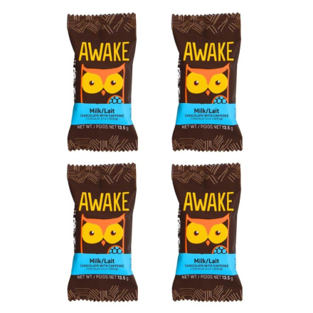 Front of Awake Caffeinated Chocolate Milk Chocolate Bites