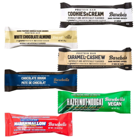 Barebells Protein Bar Variety 6-Pack Canada Front