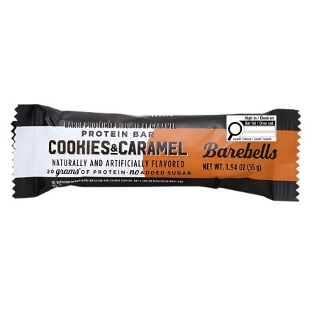 Barebells Protein Bar Cookies & Caramel Front