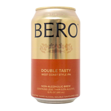 Bero Non-Alcoholic Beer Double Tasty West Coast Style IPA Canada Front