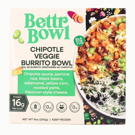 Bettr Bowl High-Protein Chipotle Veggie Burrito Bowl Canada Front