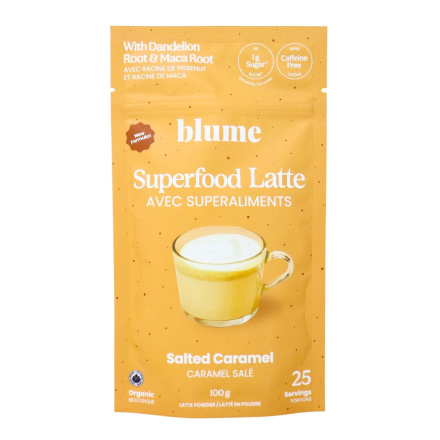 Blume Superfood Latte Salted Caramel with Dandelion Root & Maca Root Canada Front